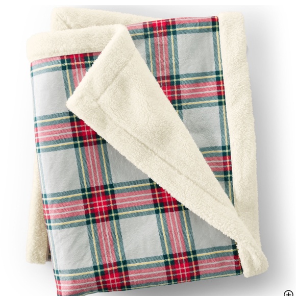 Sherpa Fleece Throw Blanket - Picture 1 of 2